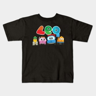 LEO the truck and friends LIFTY, SCOPP, & LEA Kids T-Shirt